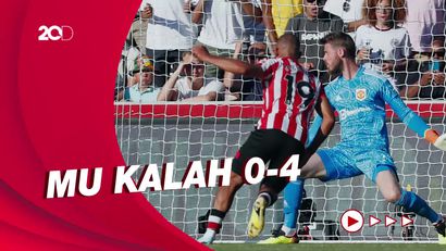 Wajah-wajah Masam Ronaldo Cs Saat MU Dibantai Brentford