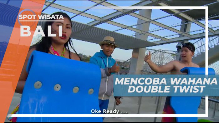 Double Twist, Wahana Menantang Adrenalin di Waterpark, Bali
