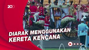 Kirab Budaya Replika Merah Putih Tutup Perayaan HUT ke-77 RI di Istana