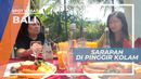 Menikmati Santap Pagi di Pinggir Kolam Renang Penginapan, Bali