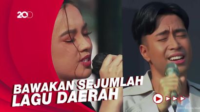 Aksi Vidi Aldiano dan Lyodra Semarakkan HUT ke-77 RI di Istana Merdeka