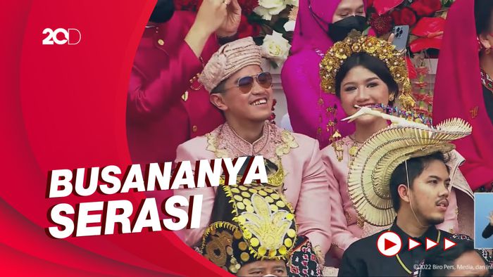 Potret Kebersamaan Kaesang dan Erina Gudono di Upacara HUT ke-77 RI