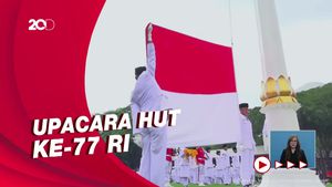 Momen Upacara HUT ke-77 RI di Istana Merdeka