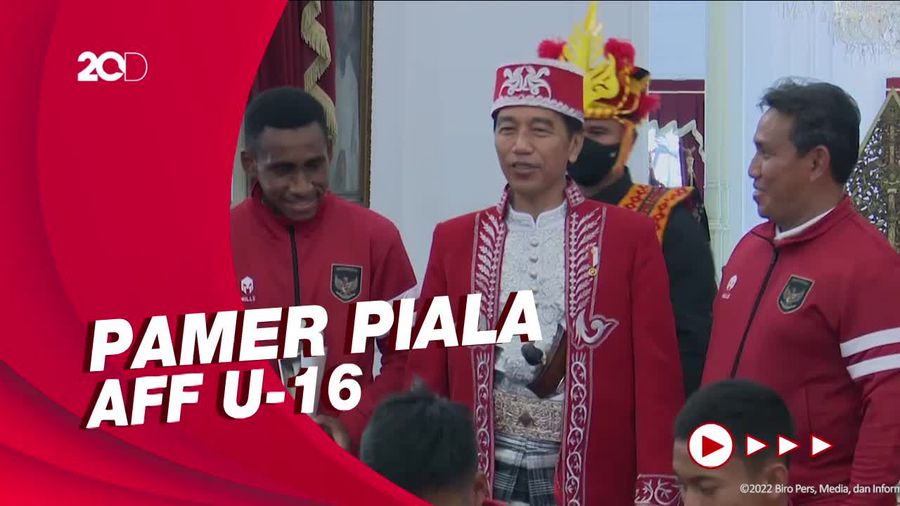 Momen Jokowi Bertemu Timnas U-16 Sebelum Upacara HUT RI