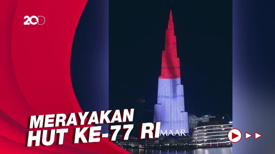 Melihat Kilauan Merah Putih di Gedung Burj Khalifa