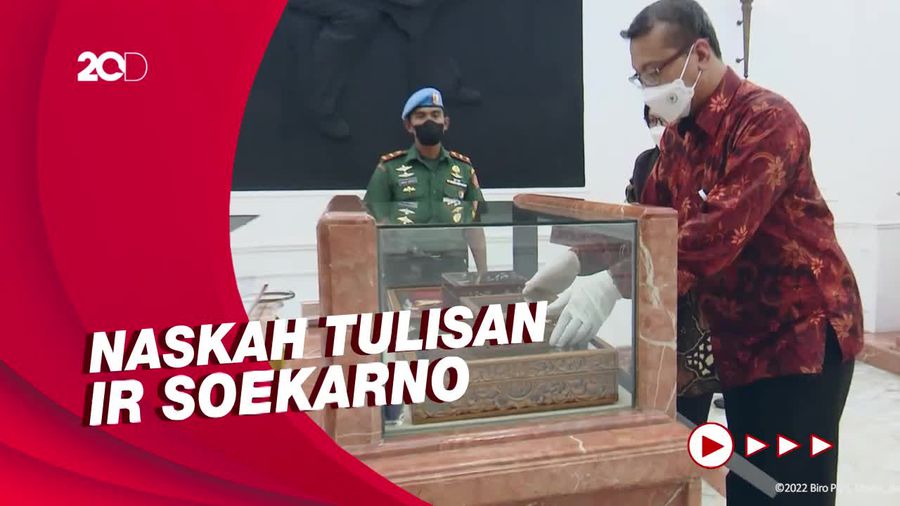 Naskah Asli Teks Proklamasi Dikembalikan Setpres ke Arsip Nasional RI