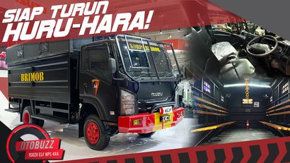 Gagah! Ini Wujud dan Jeroan Truk Brimob Isuzu ELF NPS 4x4