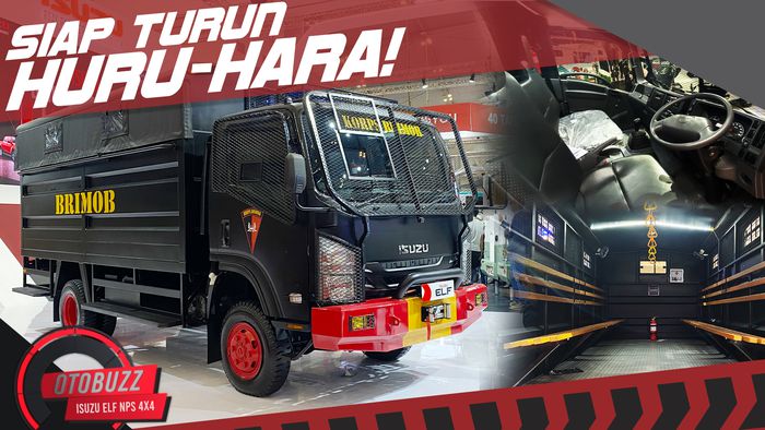 Gagah! Ini Wujud dan Jeroan Truk Brimob Isuzu ELF NPS 4x4