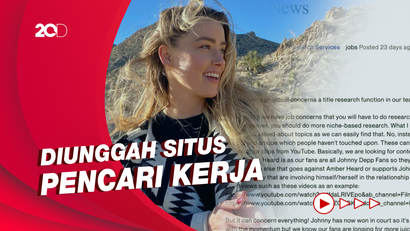Viral Lowongan Kerja Haters Amber Heard, Bayarannya Rp 118 Ribu per Jam