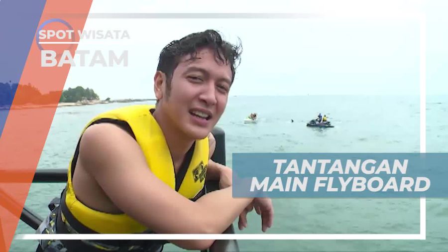 Turi Beach, Jatuh Bangun di Lautan Mencoba Serunya Main Flyboard, Batam