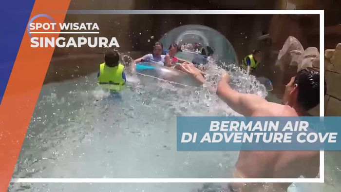 Bermain Air di Wahana Adventure Cove Singapura