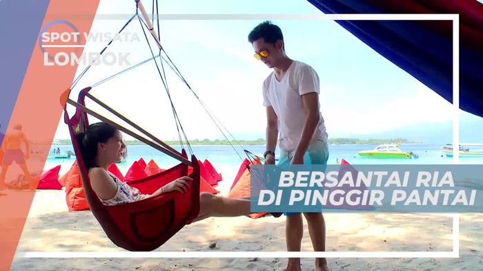 Bermain Ayunan di Tepi Pantai Gili Trawangan Lombok