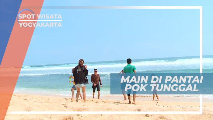 Pantai Pok Tunggal Gunung Kidul yang Memiliki Pasir yang Lembut, Yogyakarta