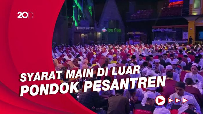 Antusiasnya Ratusan Santri Main di TSB Setelah Dites 3 Juz Al-Quran