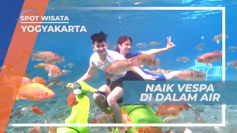 Aneka Spot Foto Dalam Air di Umbul Ponggok, Yogyakarta