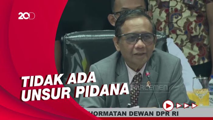 Mahfud Md Klarifikasi ke MKD soal Anggota DPR Dihubungi Sambo 