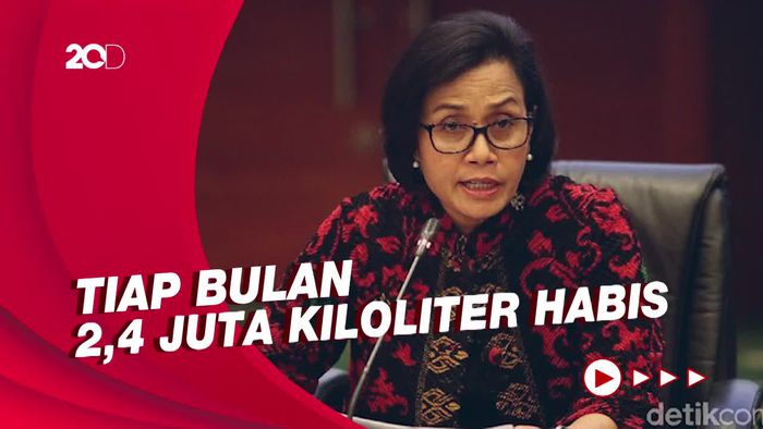Sri Mulyani Sebut September Stok Pertalite Bisa Habis