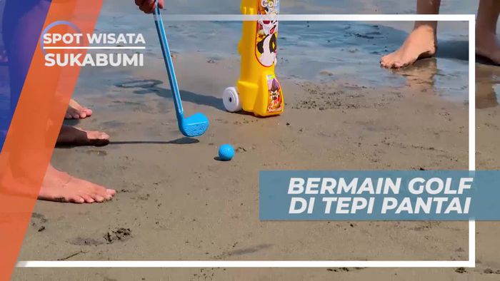 Keseruan Bermain Golf di Tepi Pantai Laut Selatan Sukabumi
