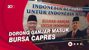 Poster Ganjar-Zulhas Terbentang di Rakernas PAN
