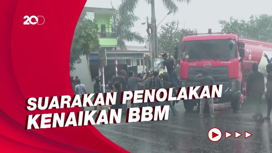 Demo Tolak Kenaikan BBM di Pinrang, Mahasiswa Coba Sandera Truk Tangki