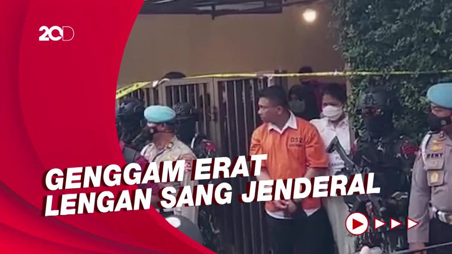 Kemesraan Sambo dan Putri di Akhir Rekonstruksi Pembunuhan Yosua