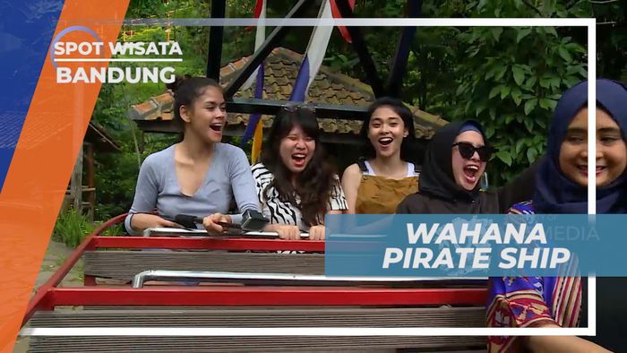 Mencoba Serunya Wahana Pirate Ship, Serasa Dihantam Gelombang Laut, Bandung
