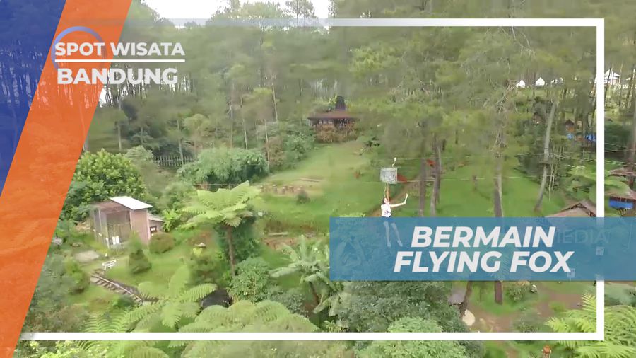 Meluncur Seru Bermain Flyingfox yang Memacu Adrenalin, Bandung