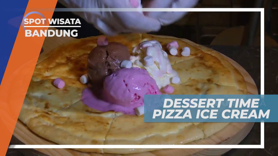 Menikmati Manis Legit Dessert Pizza Ice Cream yang Sedang Happening, Bandung
