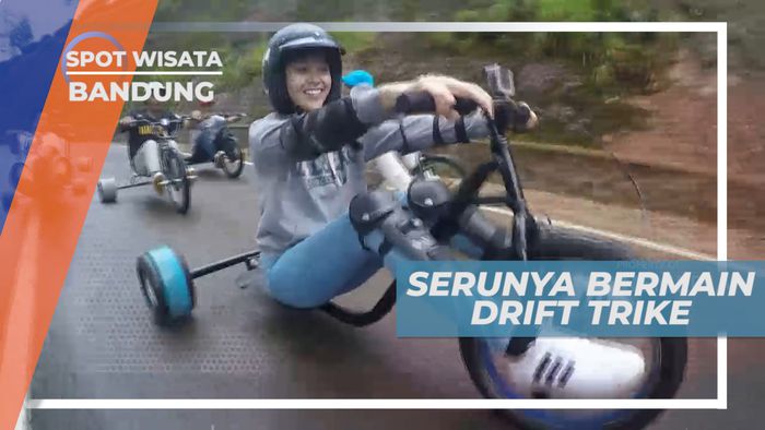 Drift Trike, Serunya Mencoba Sepeda Unik Beroda Tiga di Jalan Menurun, Bandung