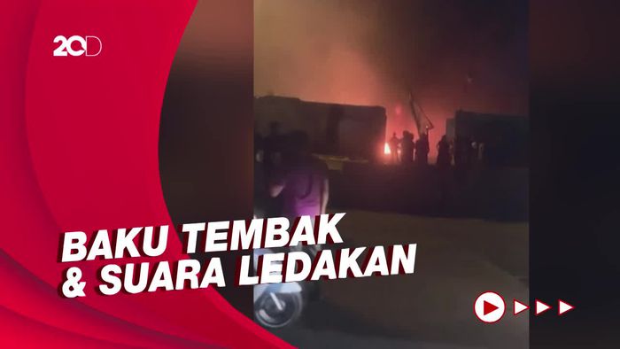 Suasana Malam Mencekam saat Bentrokan Berdarah Pecah di Irak