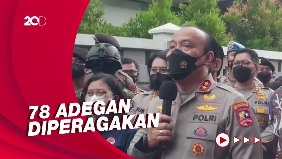 Rekonstruksi Pembunuhan Brigadir J Selesai Dalam 7,5 Jam