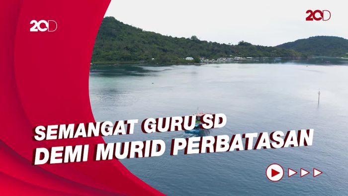 Semangat Guru SD Pulau Telaga Kecil Demi Pendidikan