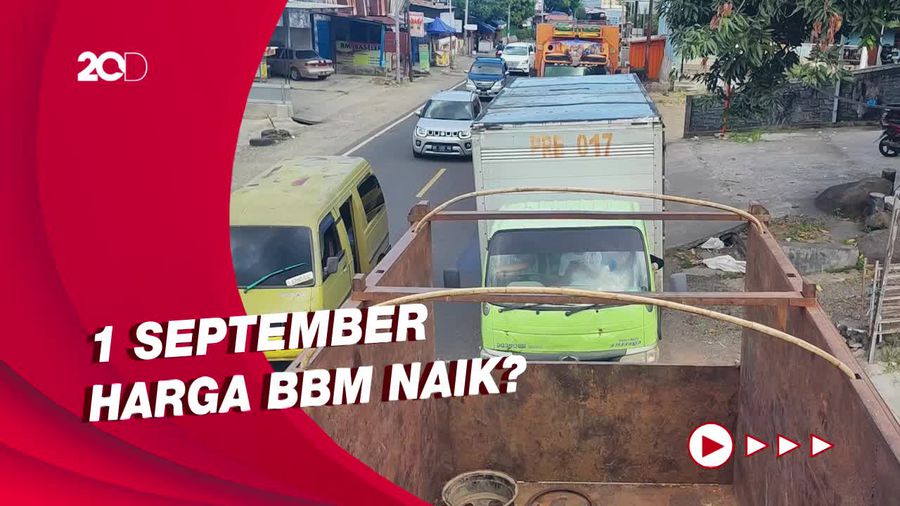 Antrean Truk Mengular di SPBU Parepare Jelang Wacana Kenaikan BBM