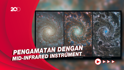 Jantung Galaksi Phantom dalam Tangkapan Teleskop James Webb