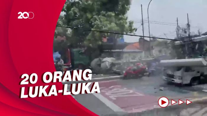 Suasana di Lokasi Kecelakaan Maut Truk di Bekasi, 10 Orang Tewas!