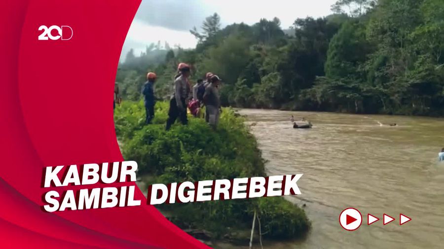 2 Pelaku Judi Hilang Usai Lompat ke Sungai saat Digerebek di Mamasa
