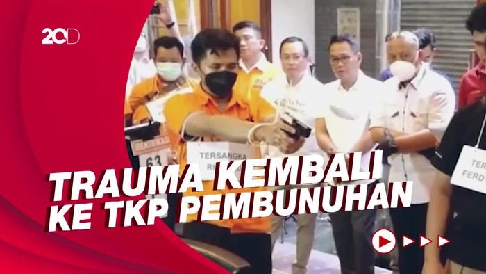 Gemetar dan Traumanya Bharada E saat Rekonstruksi