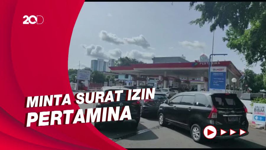 SPBU Ini Larang Media Meliput Antrean Kendaraan saat BBM Naik
