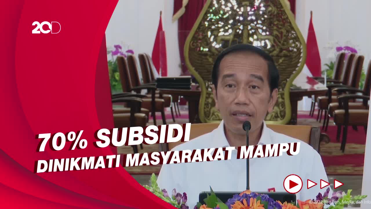 Jokowi Ungkap Alasan Menaikkan Harga BBM Bersubsidi