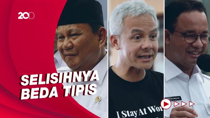 Survei Capres LSI: Ganjar Nomor Wahid Disusul Prabowo dan Anies