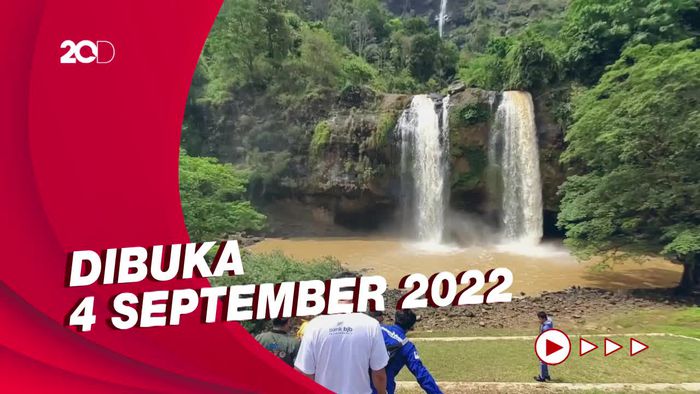 Kawasan Curug Sodong di Sukabumi Resmi Beroperasi