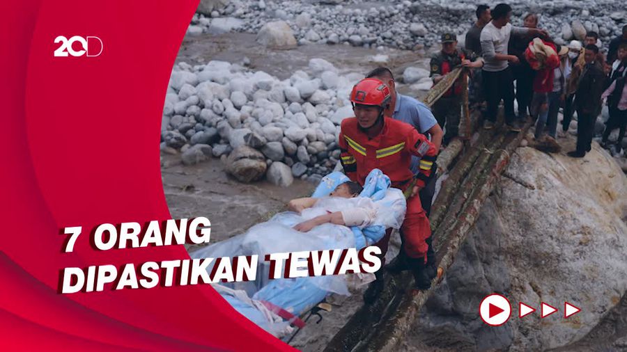 Dahsyatnya Gempa Magnitudo 6,8 yang Guncang China