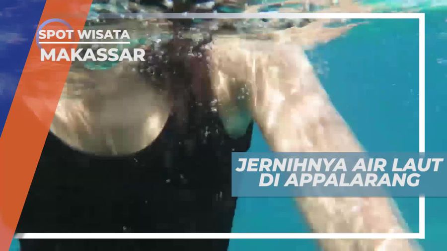 Jernihnya Air Laut di Pantai Appalarang Makassar Sulawesi Selatan