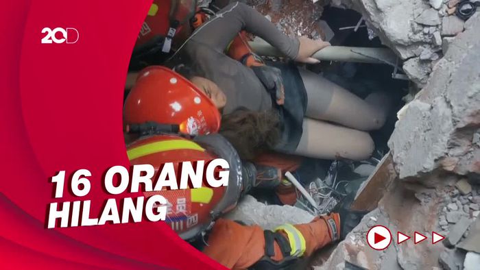 46 Orang Tewas, Begini Momen Evakuasi Korban Gempa M 6,8 di China