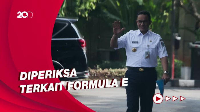 Anies Tiba di KPK Sambil Tebar Senyum dan Jempol