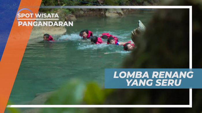 Green Valley, Seru-seruan Adu Cepat Berenang di Sungai, Pangandaran