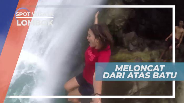 Memacu Adrenalin Melompat dari Ketinggian, Air Terjun Mangku Sakti Lombok