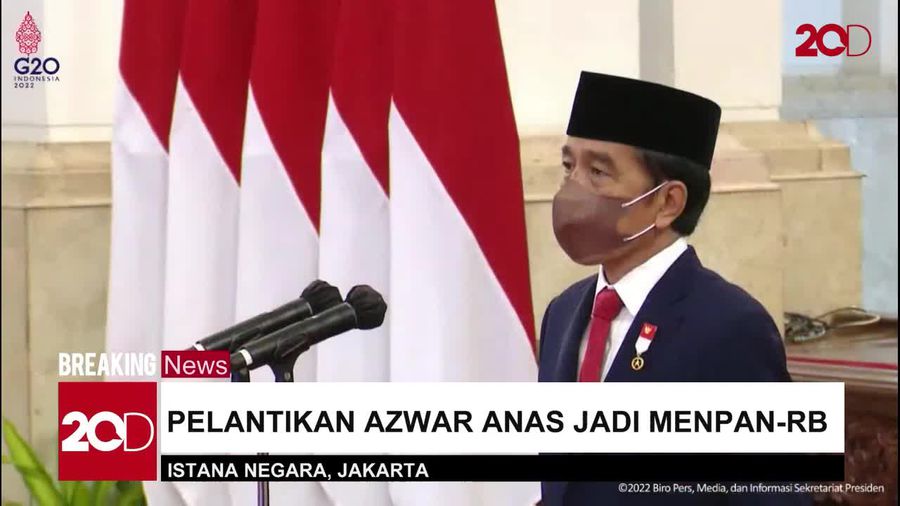 Jokowi Lantik Azwar Anas Jadi MenPAN-RB