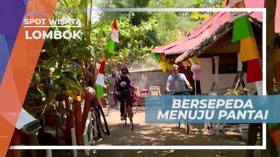 Bersepeda Menuju Pantai Gili Air Lombok Nusa Tenggara Barat