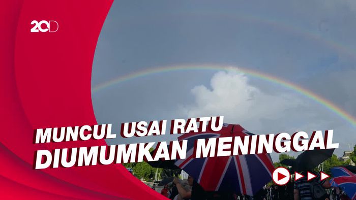 Potret Dua Pelangi yang Iringi Kepergian Ratu Elizabeth II